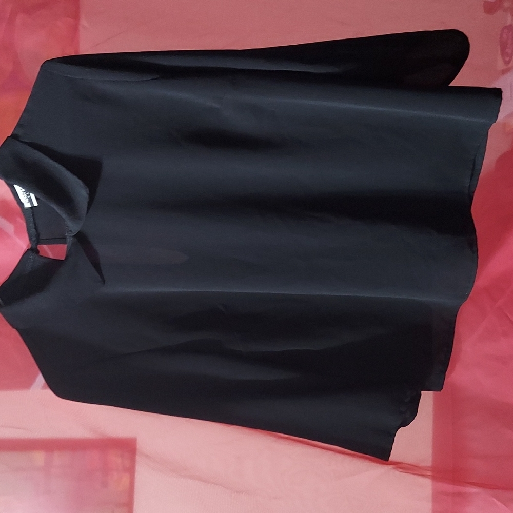 Black Contempo Casuals Woman's Blouse Medium